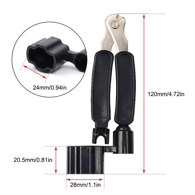 CJRSLRB 3Pack Guitar String Winder Guitar String Cutter and Bridge Pin Puller, 3 in 1 Guitar Tool Guitar Accessories - Image 3